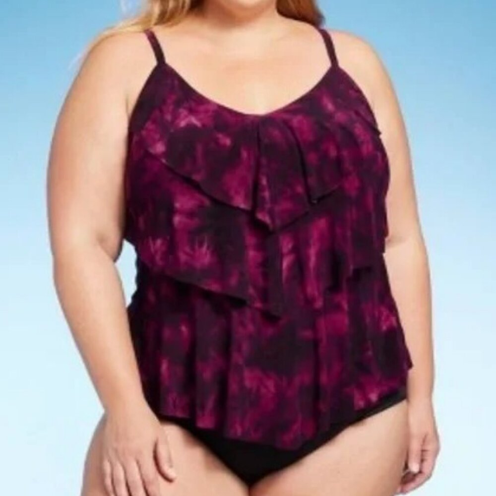 Tankini Tie-Dye Aqua Green 14 (X)